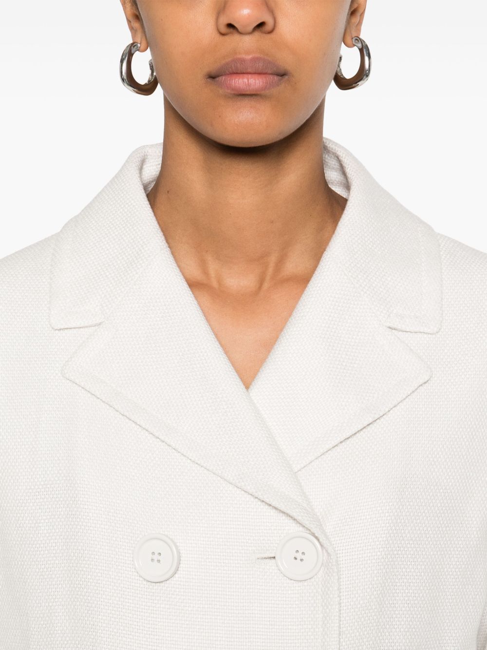 'S MAX MARA
Giacca doppiopetto in cotone e lino