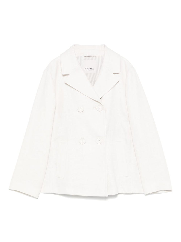 'S MAX MARA
Giacca doppiopetto in cotone e lino