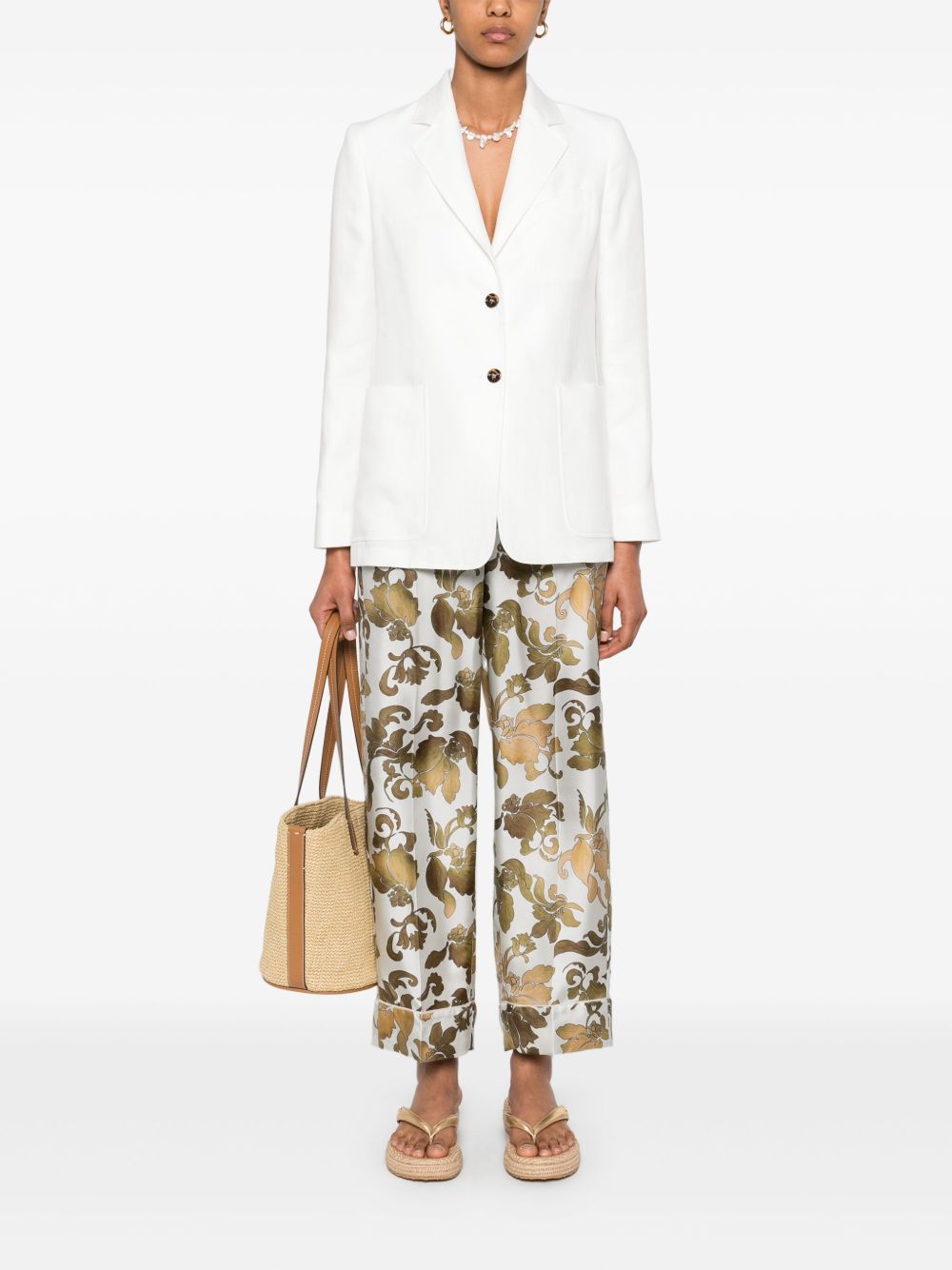 S Max Mara
Pantaloni a gamba larga in seta LEDA