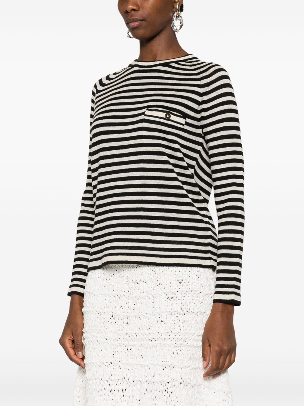 'S MAX MARA
Maglia in filato di lino a righe