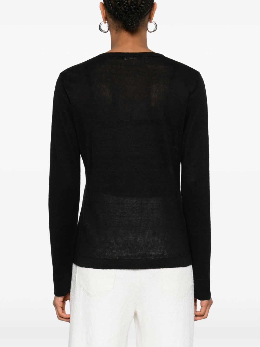'S MAX MARA
 Maglia a V in lino