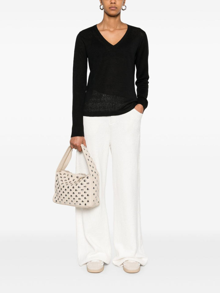 'S MAX MARA
 Maglia a V in lino