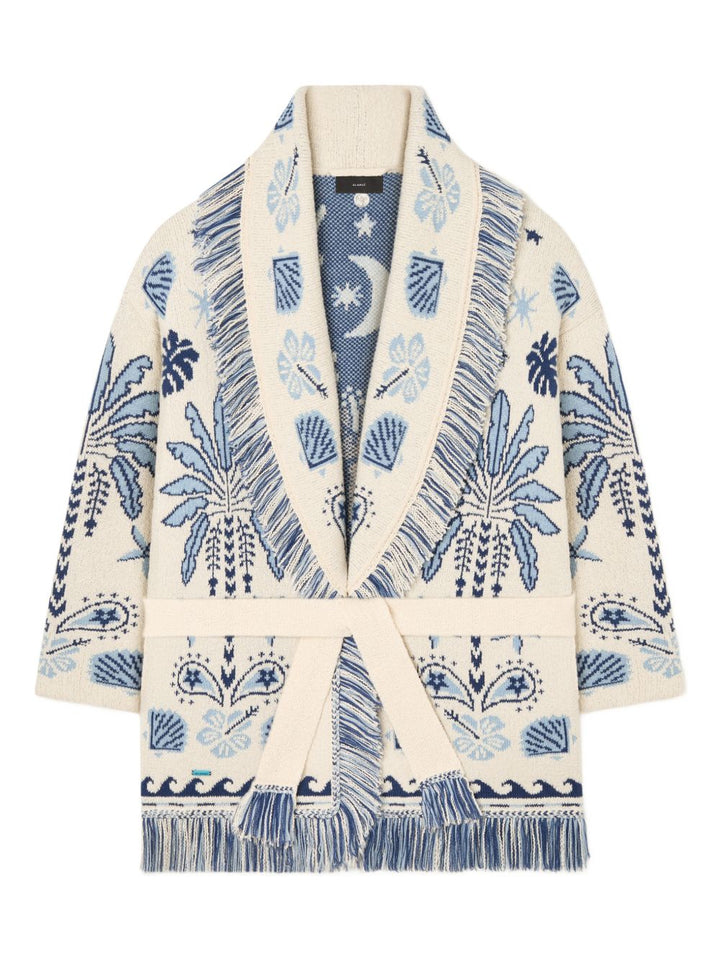 Cardigan lungo "Echoes Of The Island" con cintura
