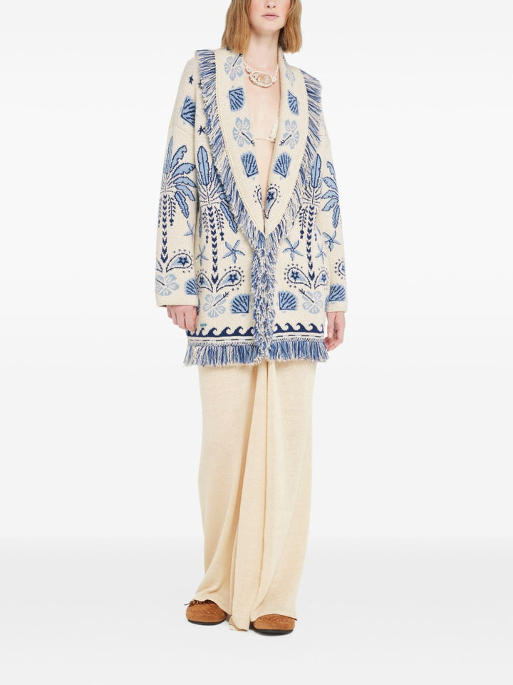 Cardigan lungo "Echoes Of The Island" con cintura