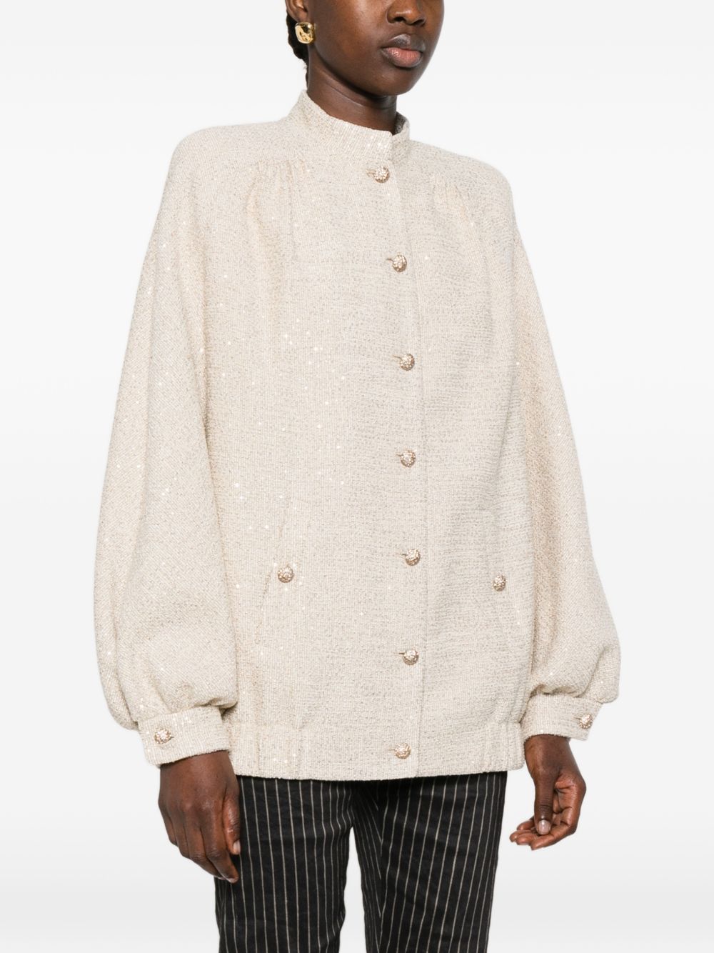 Giacca con bottoni decorati