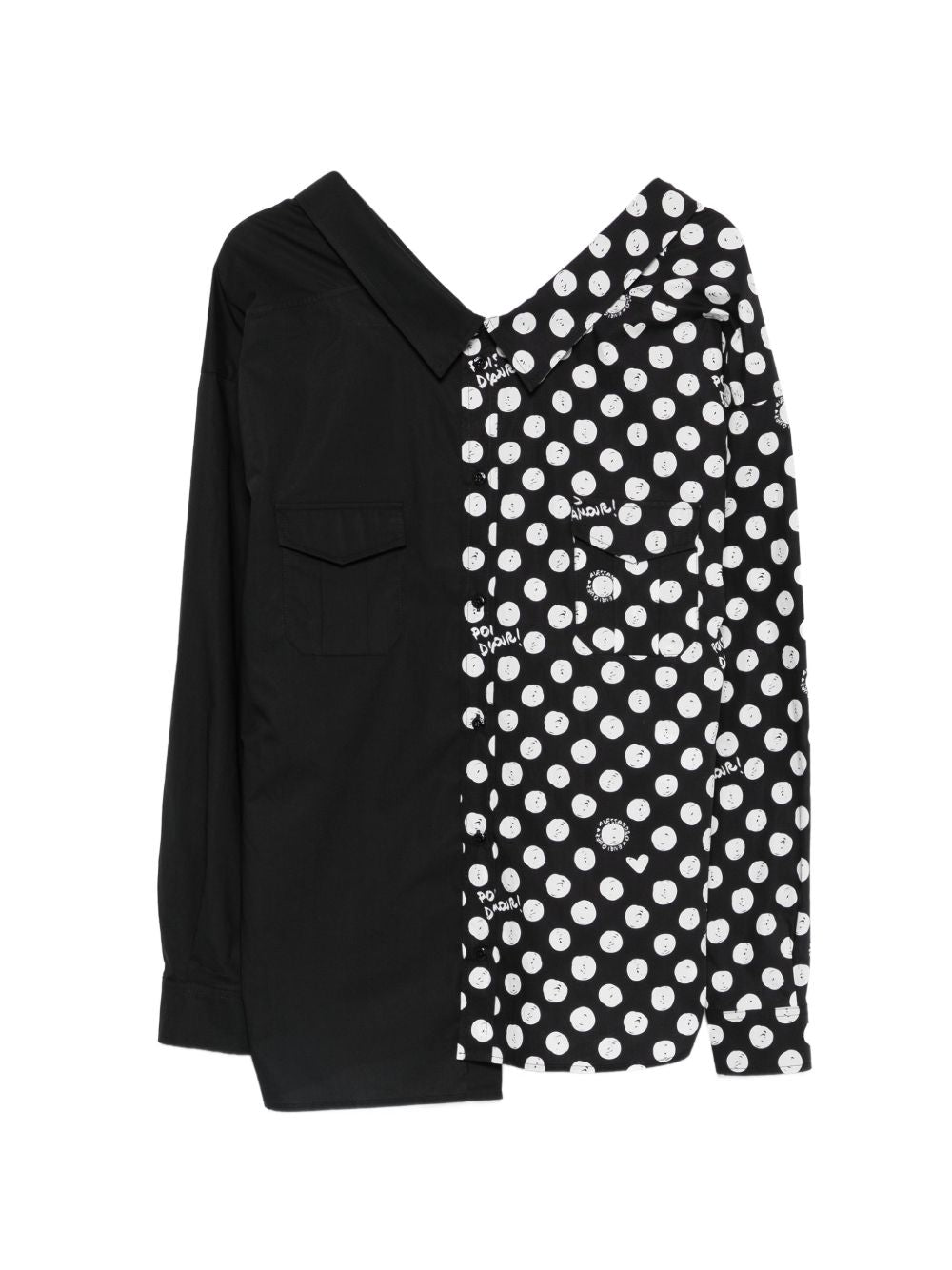 Camicia assimmetrica con colleto – Salovan Store