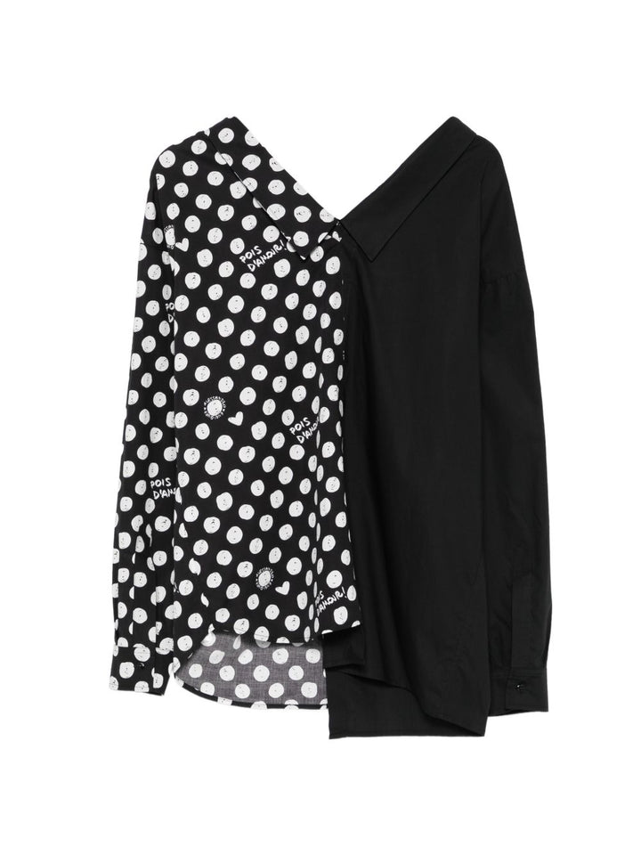 Camicia assimmetrica con colleto