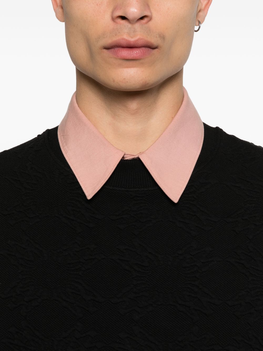 Maglia con motivo in rilievo