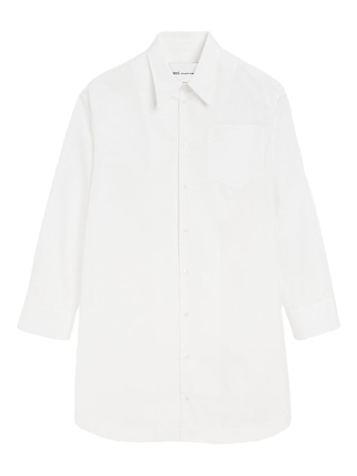 Chemisier ampio Ami De Coeur in cotone bianco