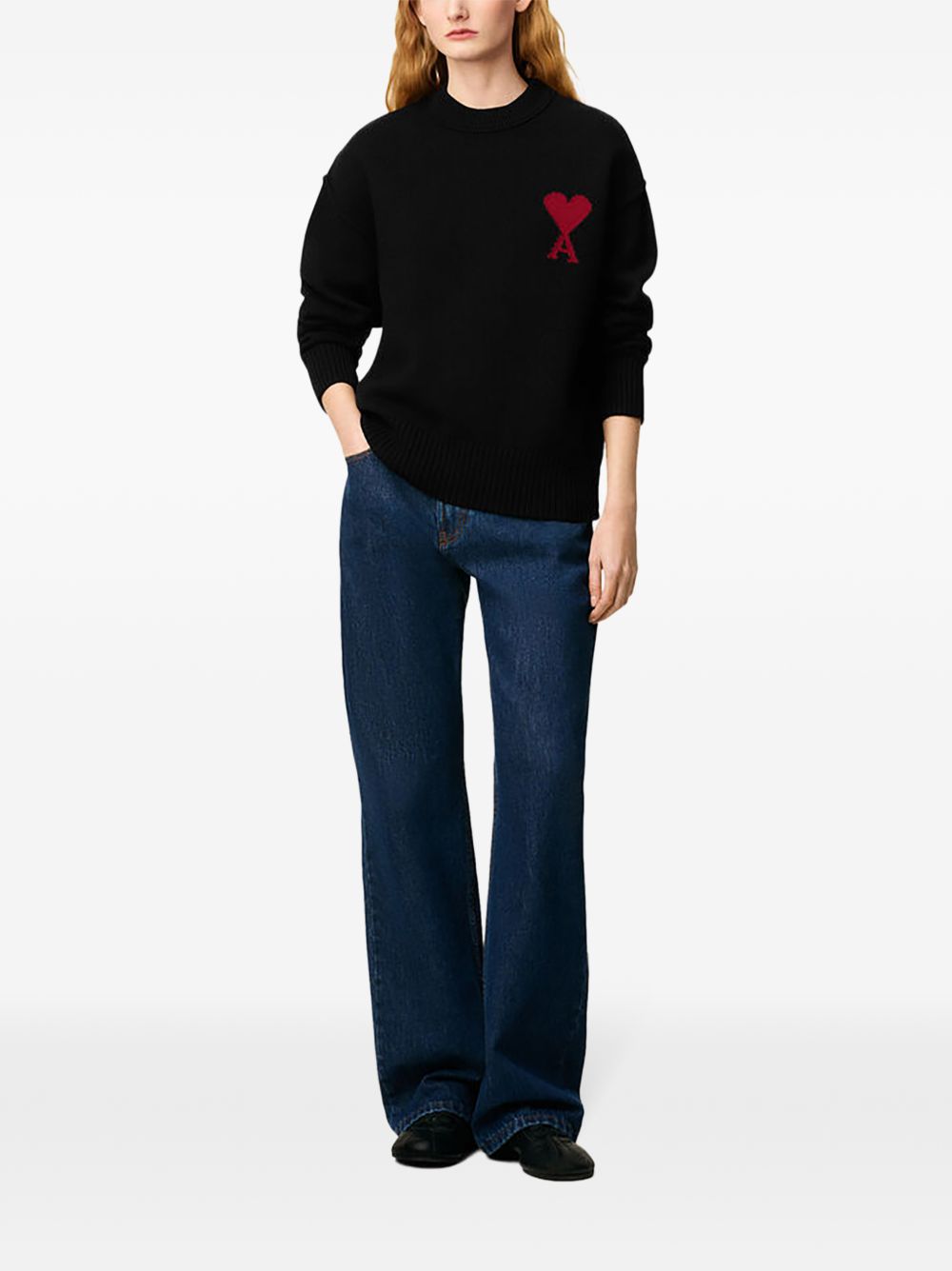 Maglione girocollo Ami de Coeur in cotone