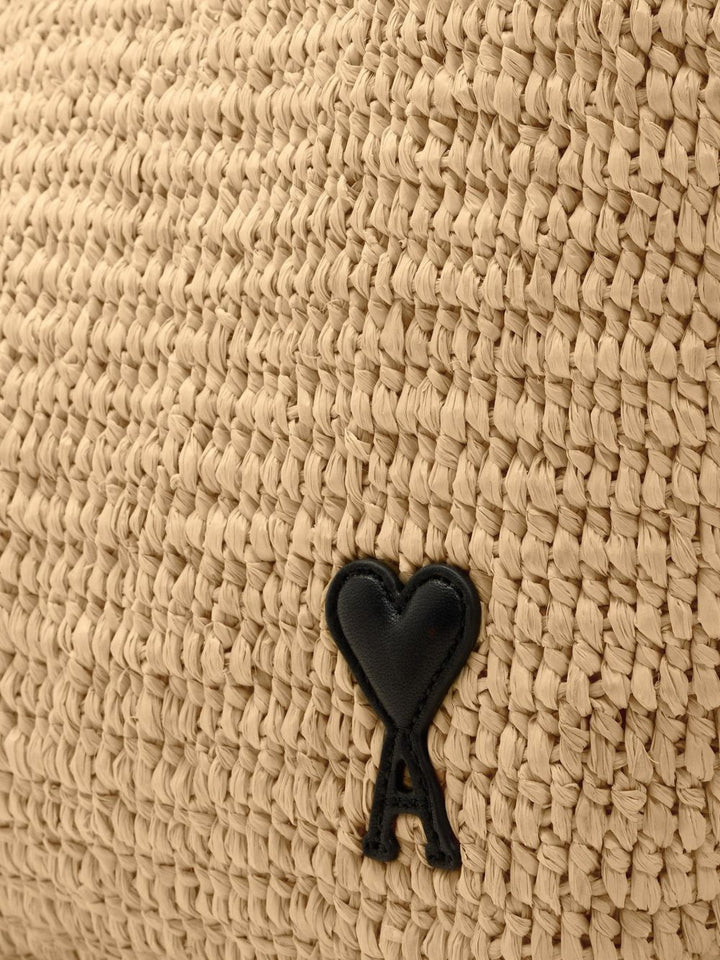 Borsa tote Ami de Coeur grande in rafia