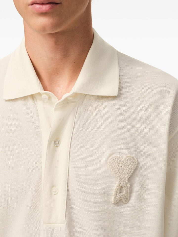 Polo con patch logo Ami De Coeur