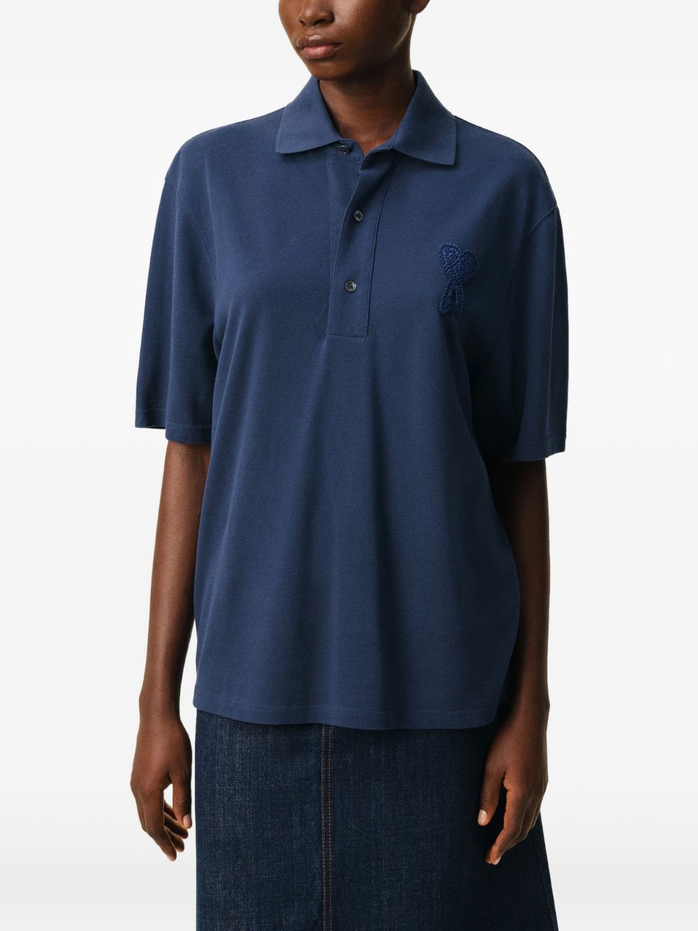 Polo Ami de Coeur con applicazione