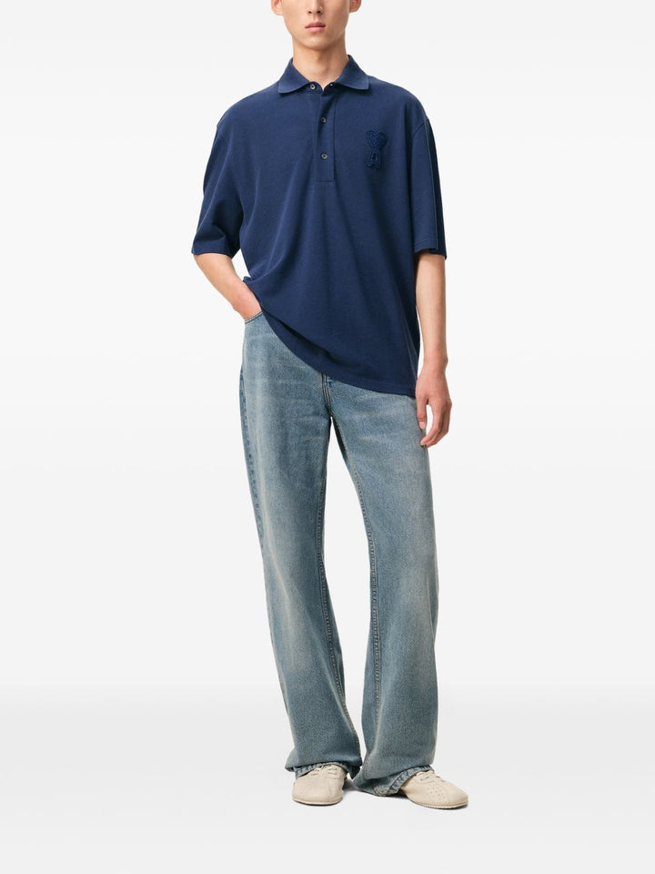 Polo Ami de Coeur con applicazione