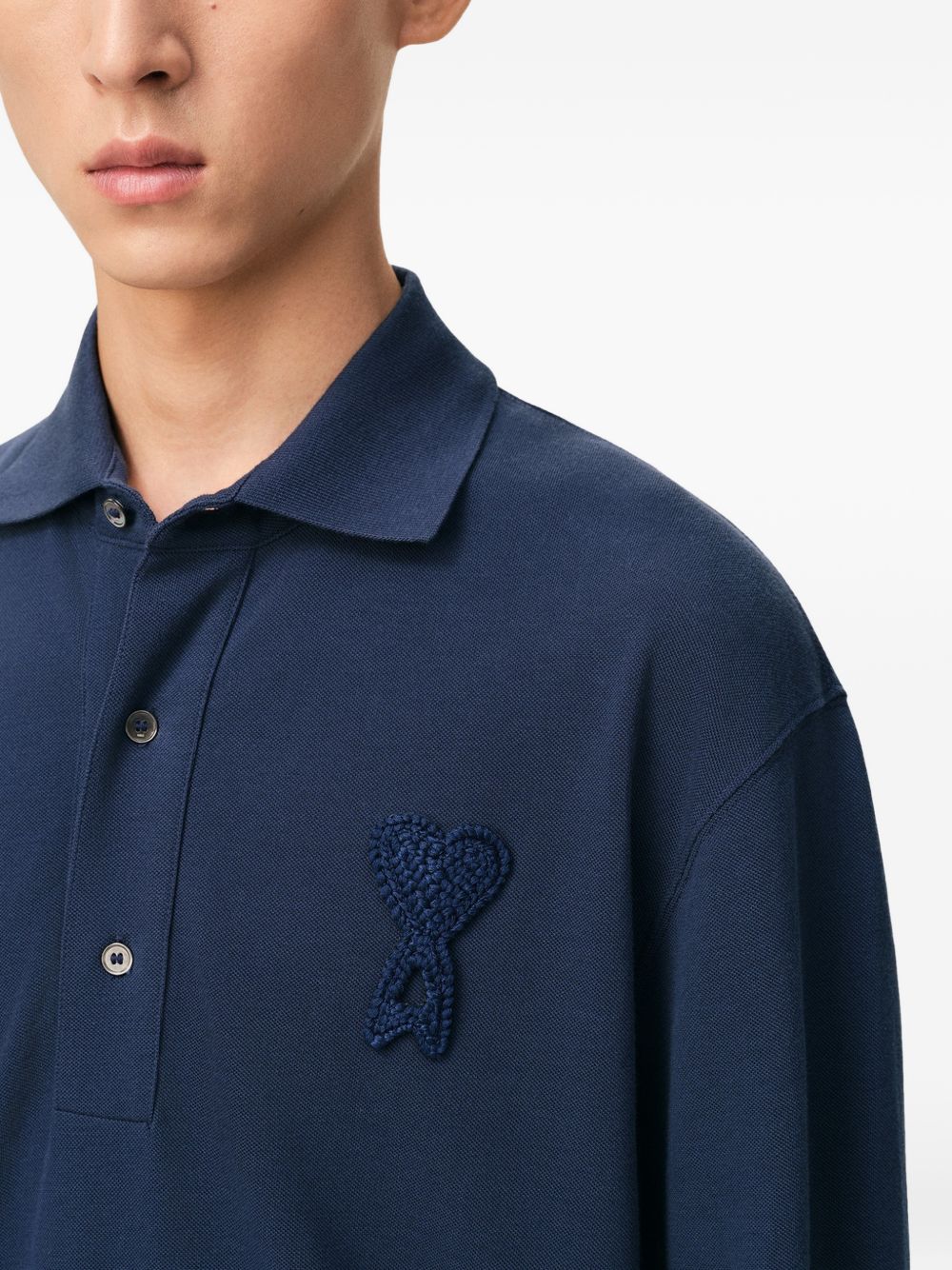 Polo Ami de Coeur con applicazione