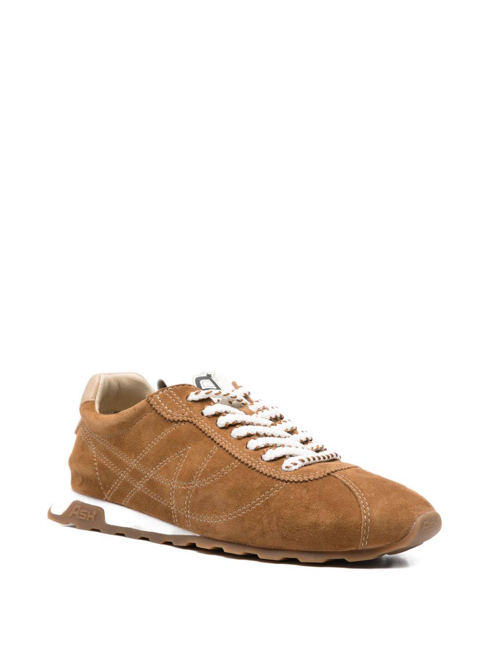 Sneakers in pelle scamosciata marrone