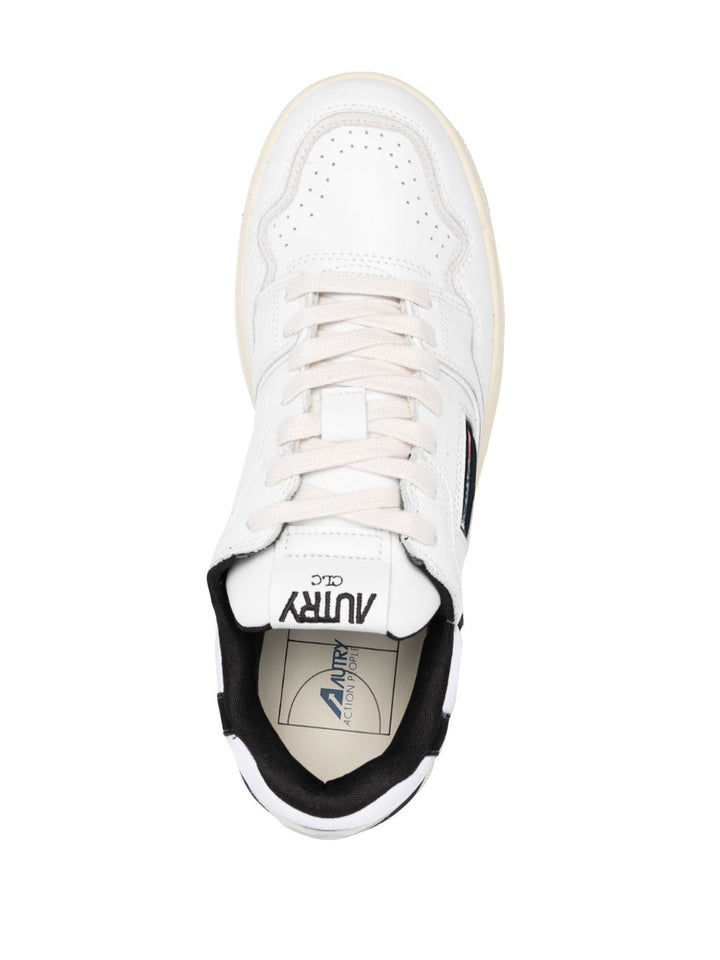 SNEAKERS CLC BASSA IN PELLE E SUEDE BIANCA