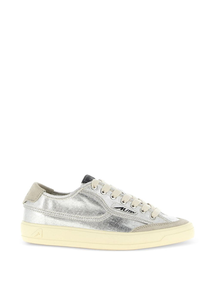 Sneakers Windscape in pelle scamosciata metallizzata