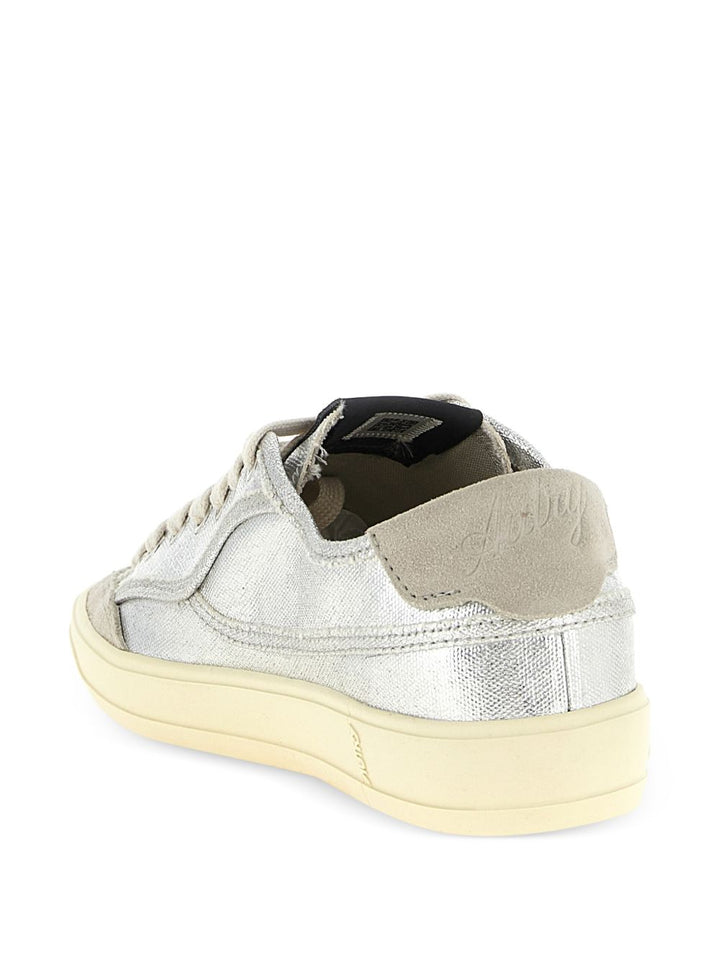 Sneakers Windscape in pelle scamosciata metallizzata