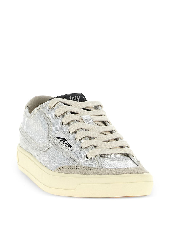 Sneakers Windscape in pelle scamosciata metallizzata