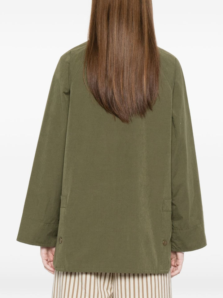 Cappotto "Glynis" con collo in velluto a coste e tasche anteriori