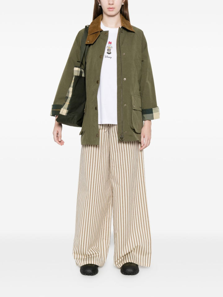 Cappotto "Glynis" con collo in velluto a coste e tasche anteriori
