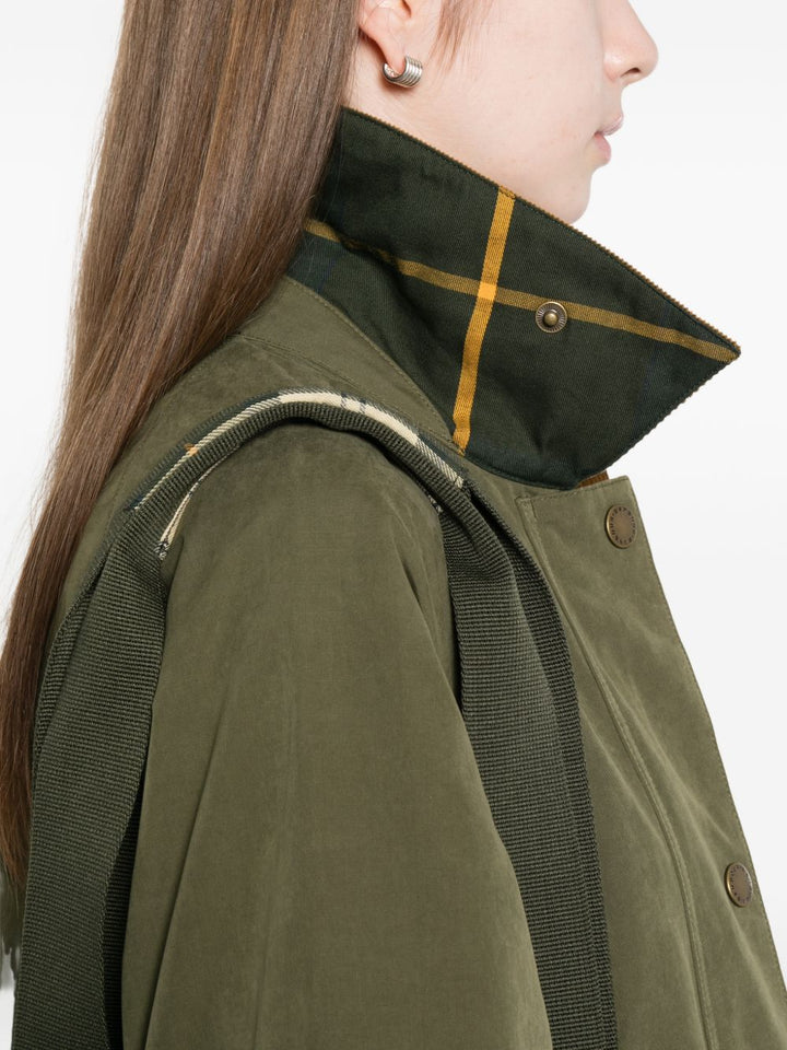 Cappotto "Glynis" con collo in velluto a coste e tasche anteriori