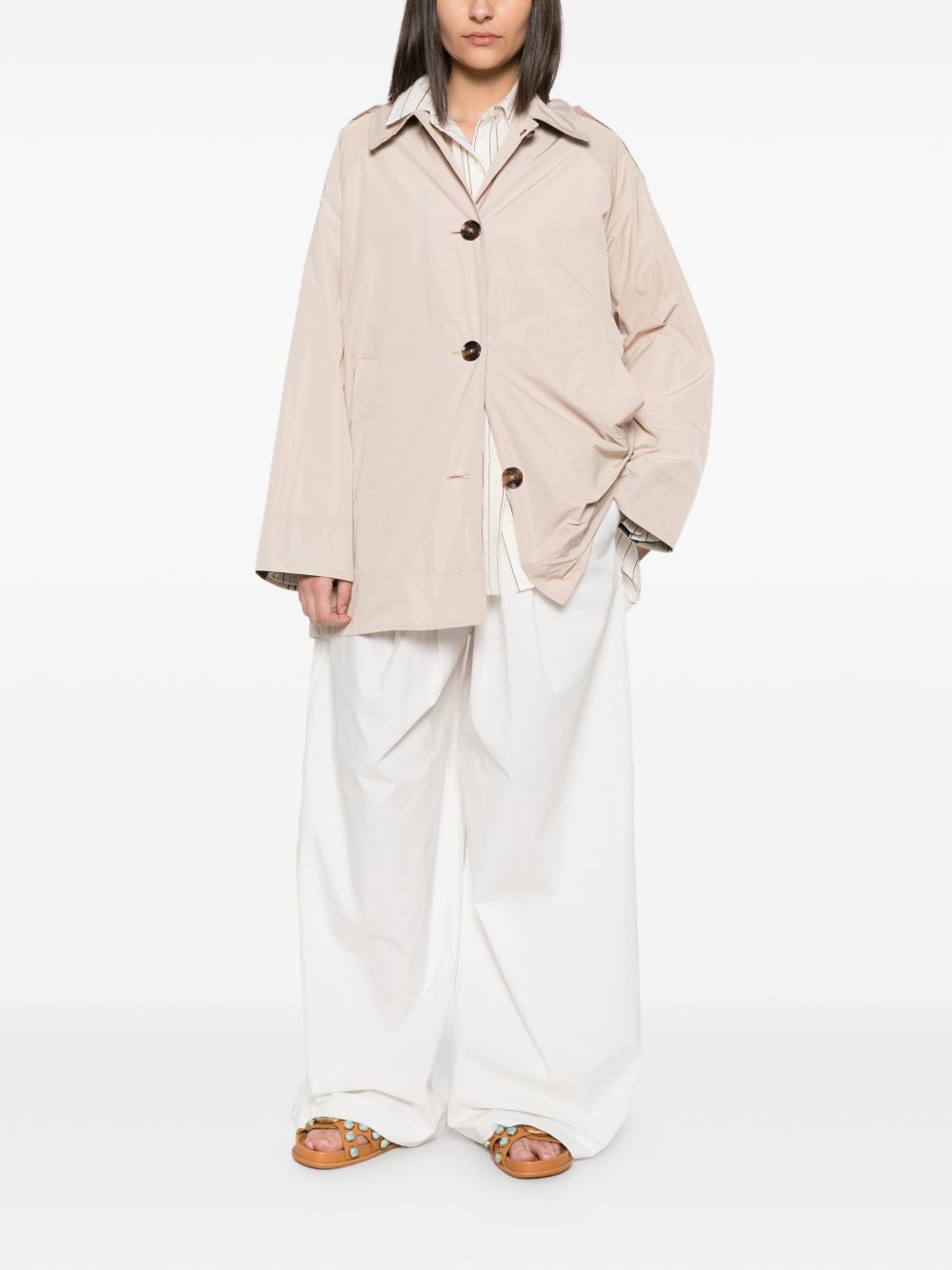 Cappotto "Maggie" con maniche raglan e dettaglio spalline