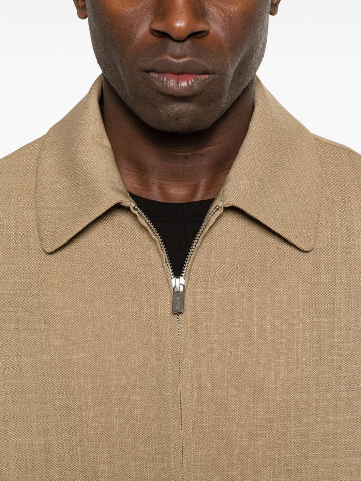 Giubbotto con zip e collo camicia "Tibio Grana"
