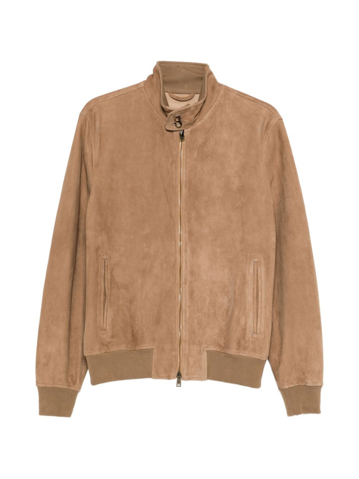 Bomber in camoscio