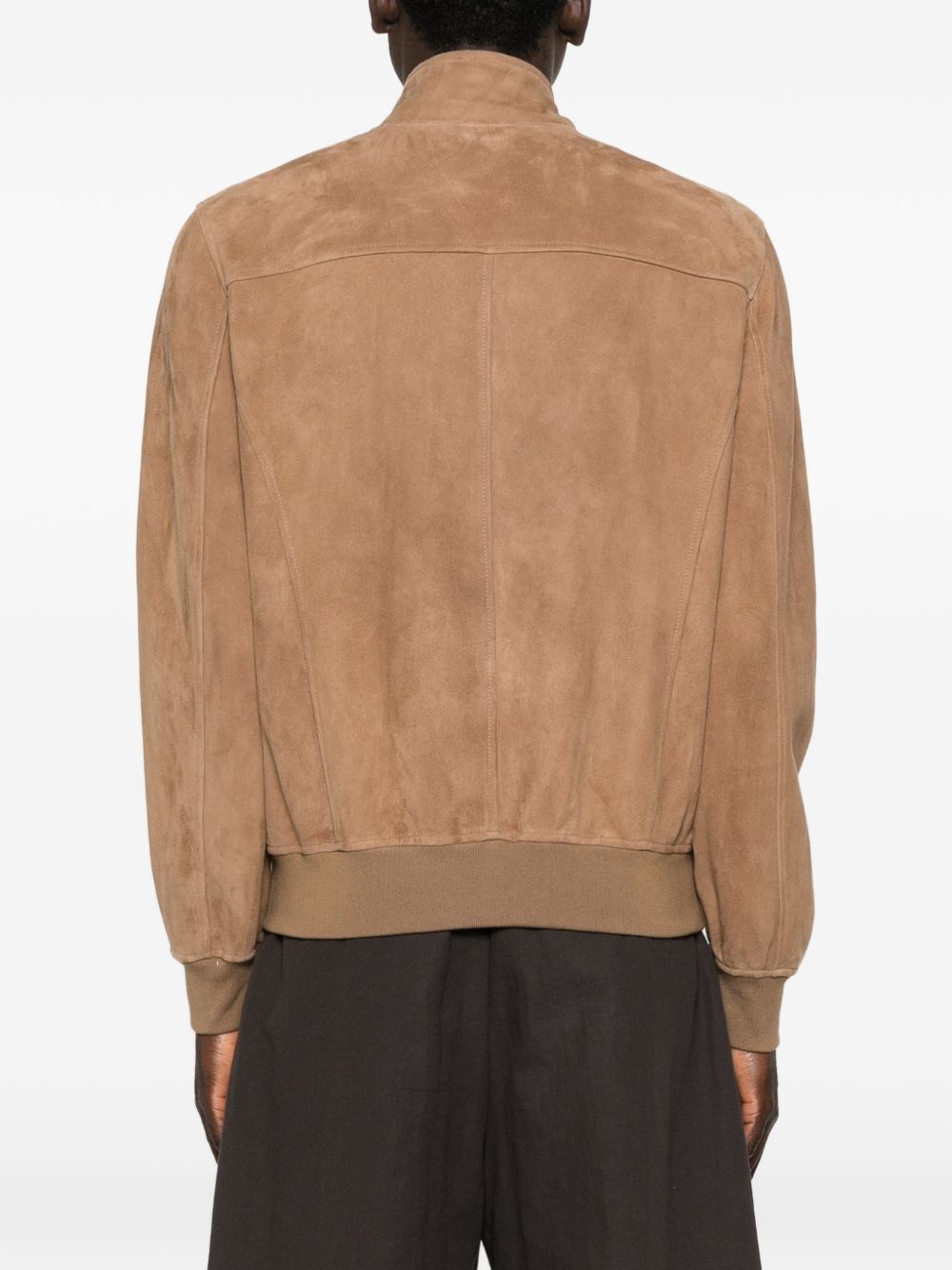 Bomber in camoscio