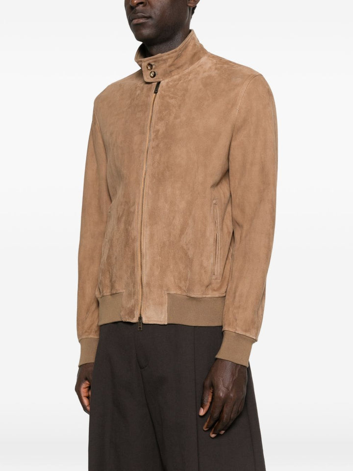 Bomber in camoscio