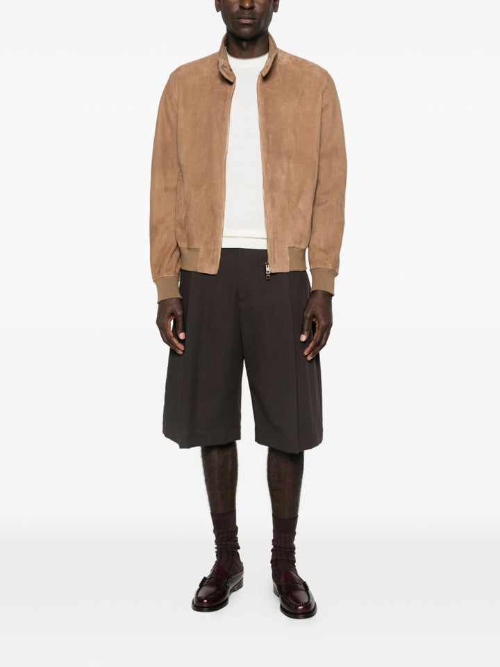 Bomber in camoscio