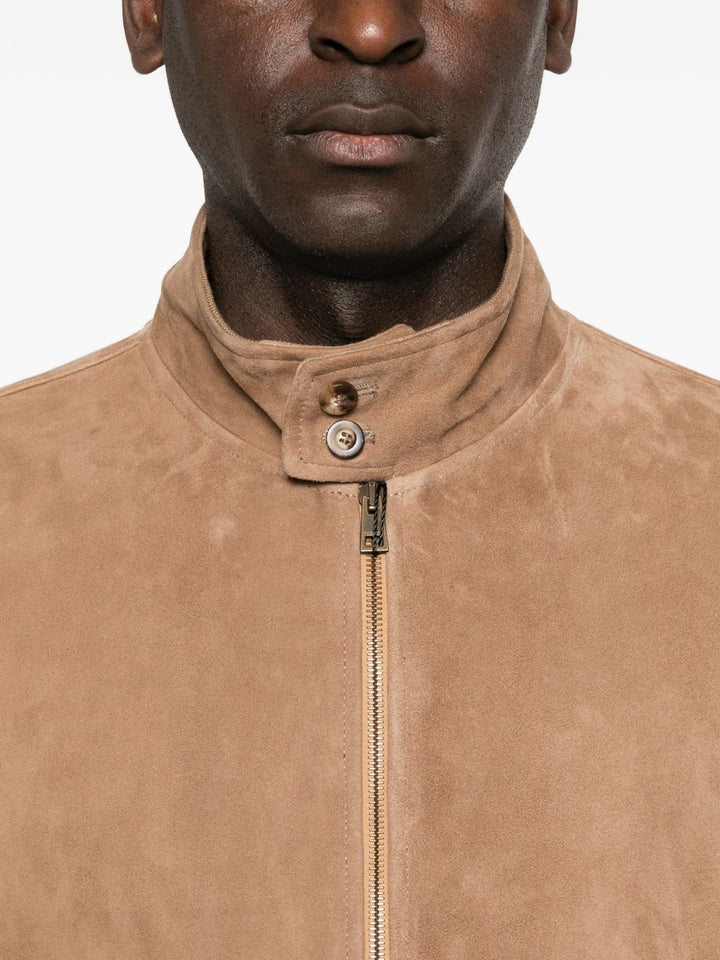 Bomber in camoscio