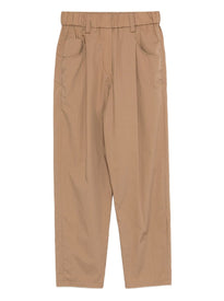 Pantaloni elasticizzati con elastico e piega
