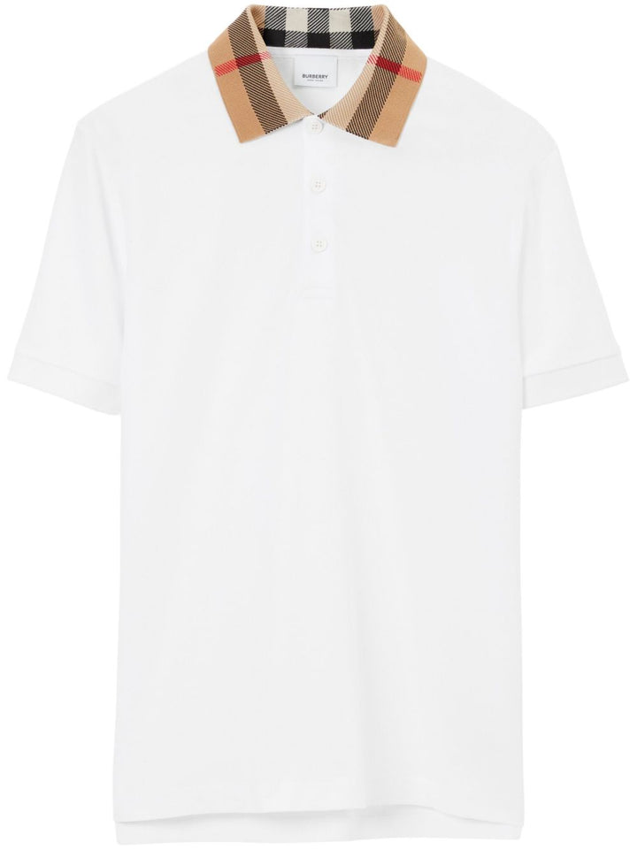 Polo manica corta con colletto e bottoni