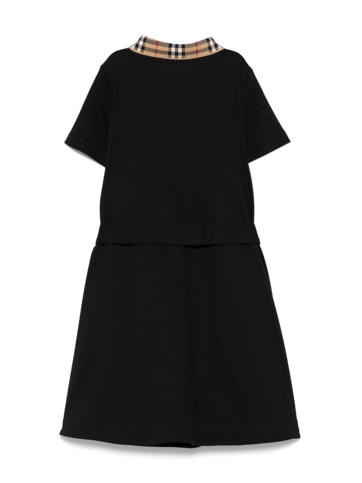 Abito modello polo con cintura