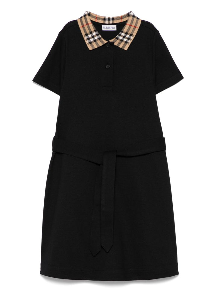 Abito modello polo con cintura