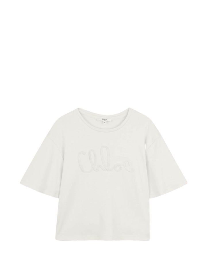 T-shirt girocollo manica corta con logo