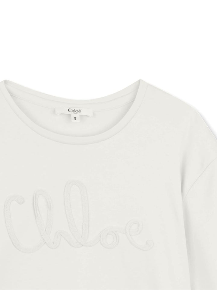 T-shirt girocollo manica corta con logo