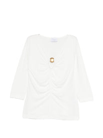 Top con dettaglio arricciato