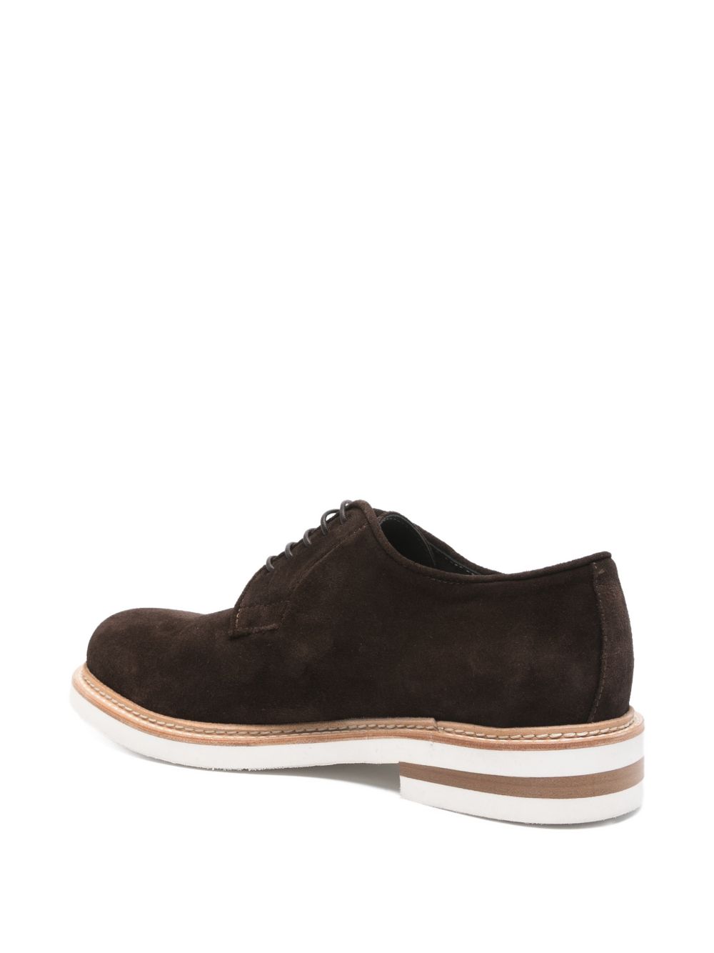 Scarpa con lacci in camoscio