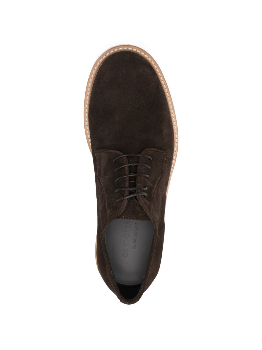 Scarpa con lacci in camoscio