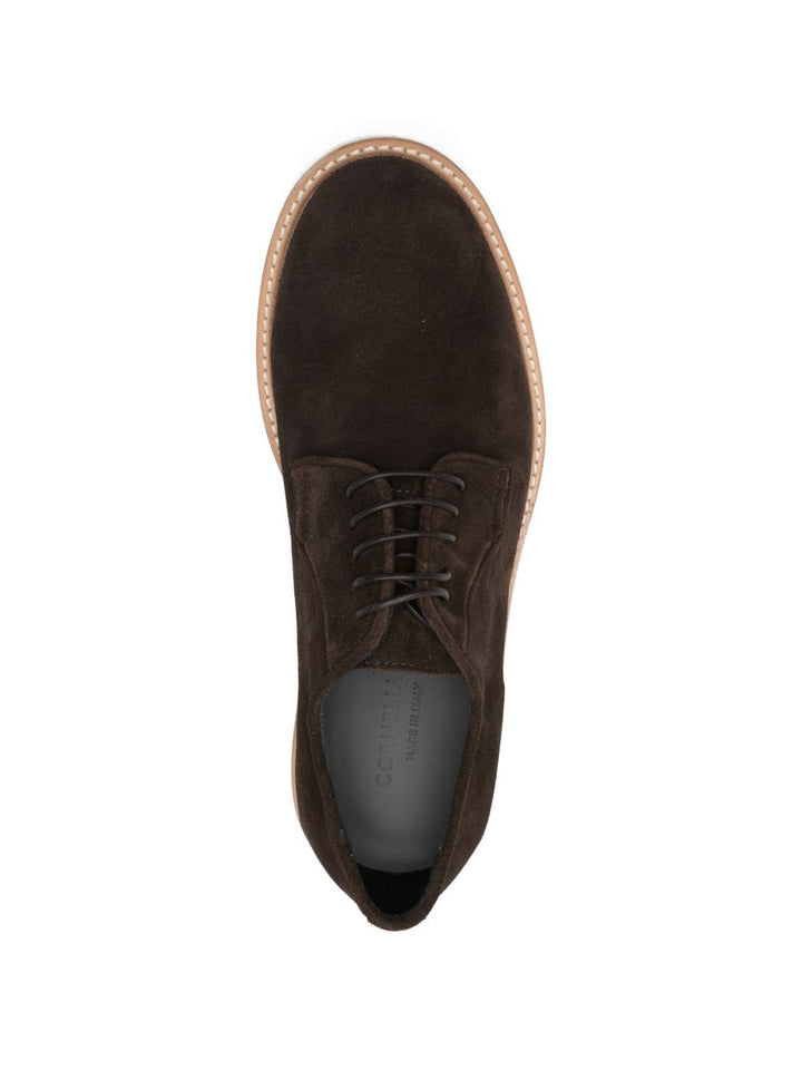 Scarpa con lacci in camoscio