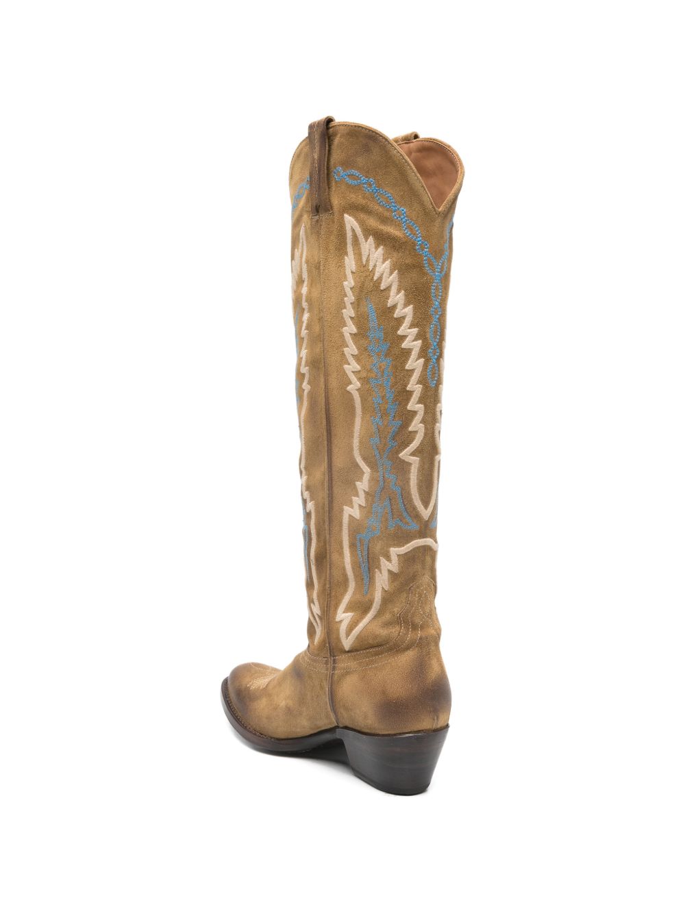 stivali da cowboy ricamati