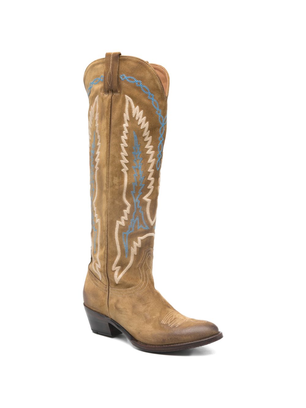 stivali da cowboy ricamati