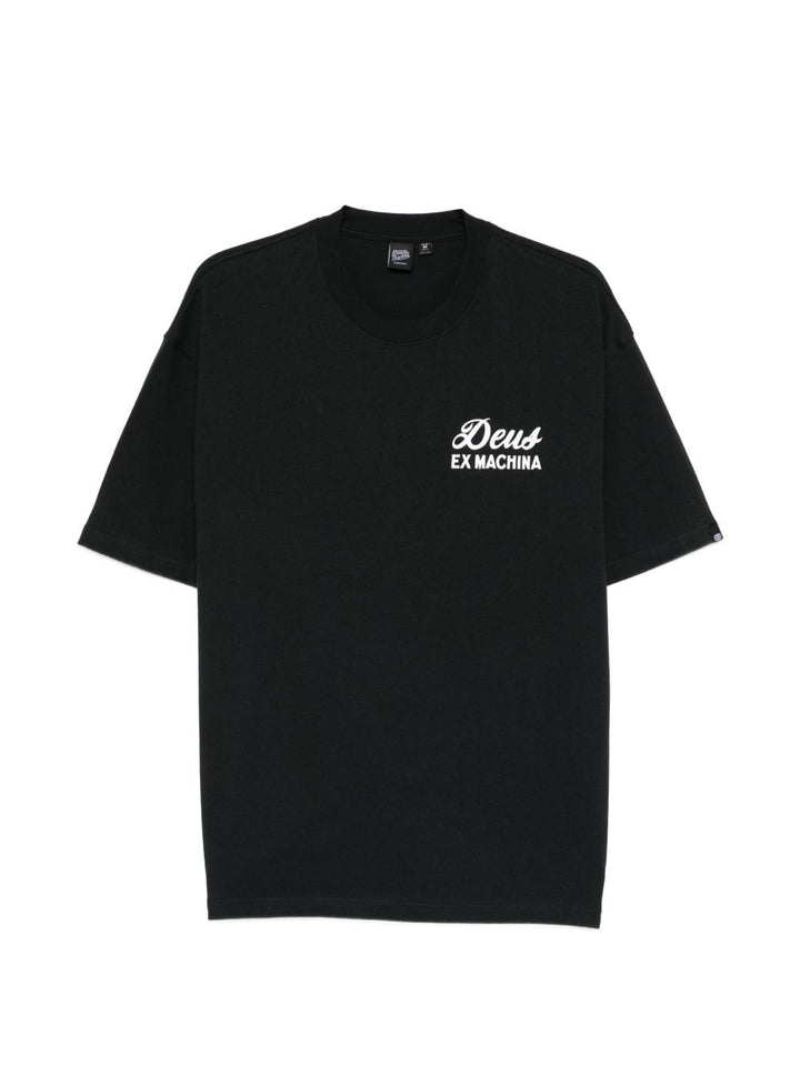 T-shirt girocollo a maniche corte con stampa