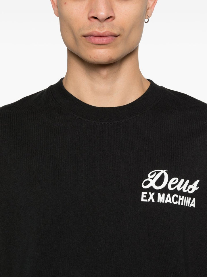 T-shirt girocollo a maniche corte con stampa