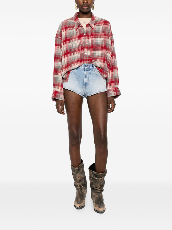 Shorts con effetto vissuto