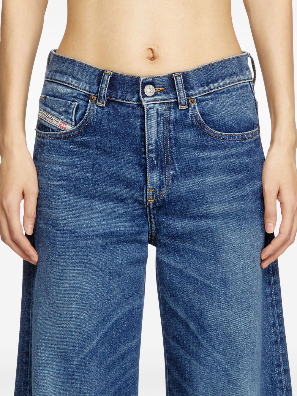 Diesel blu denim con patta nascosta